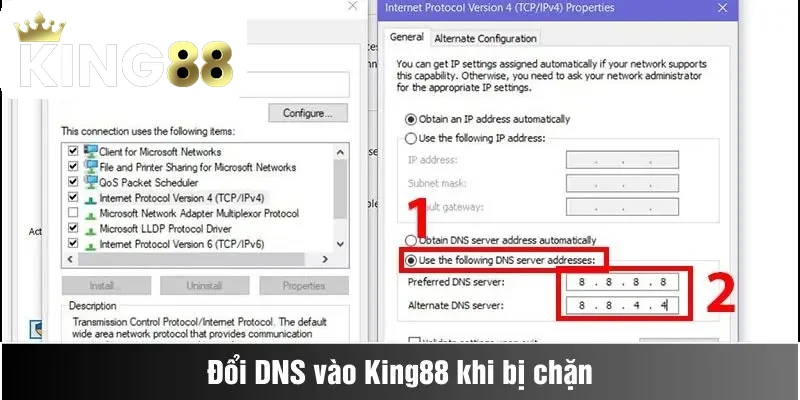 Cách vào nhà cái King88 khi bị chặn 2 Cách vào King88 khi bị chặn đơn giản nhất