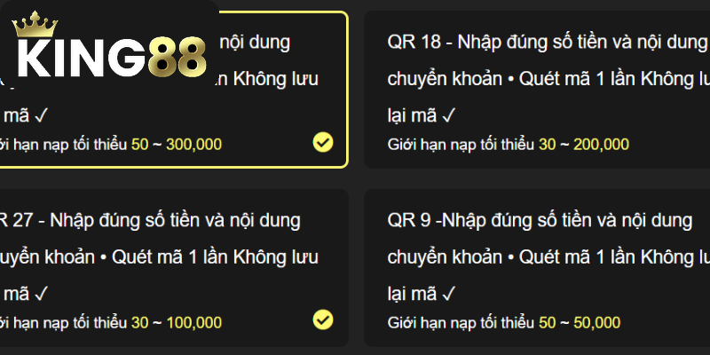 Nạp Tiền King88 3 Những điều cần biết khi nạp tiền vào King88
